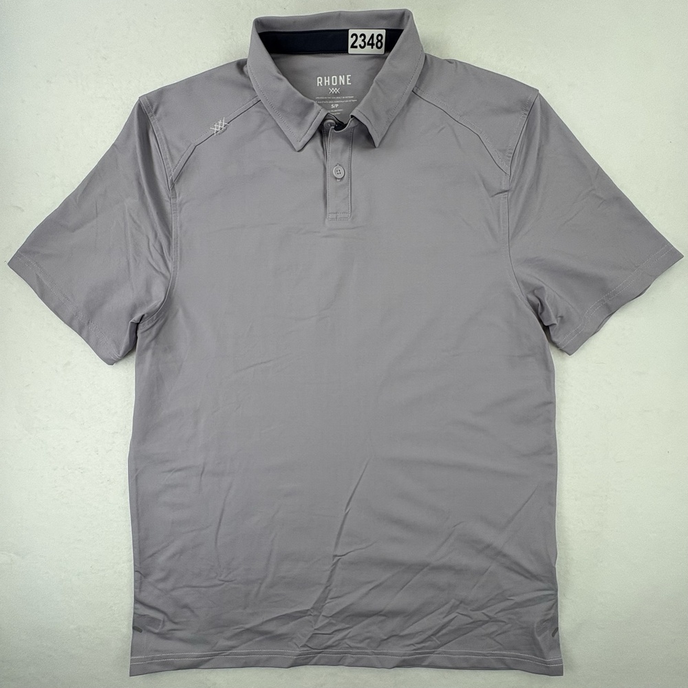 Rhone Commuter Slim Polo Mens Small Purple Italian Fabric Stretch Performance